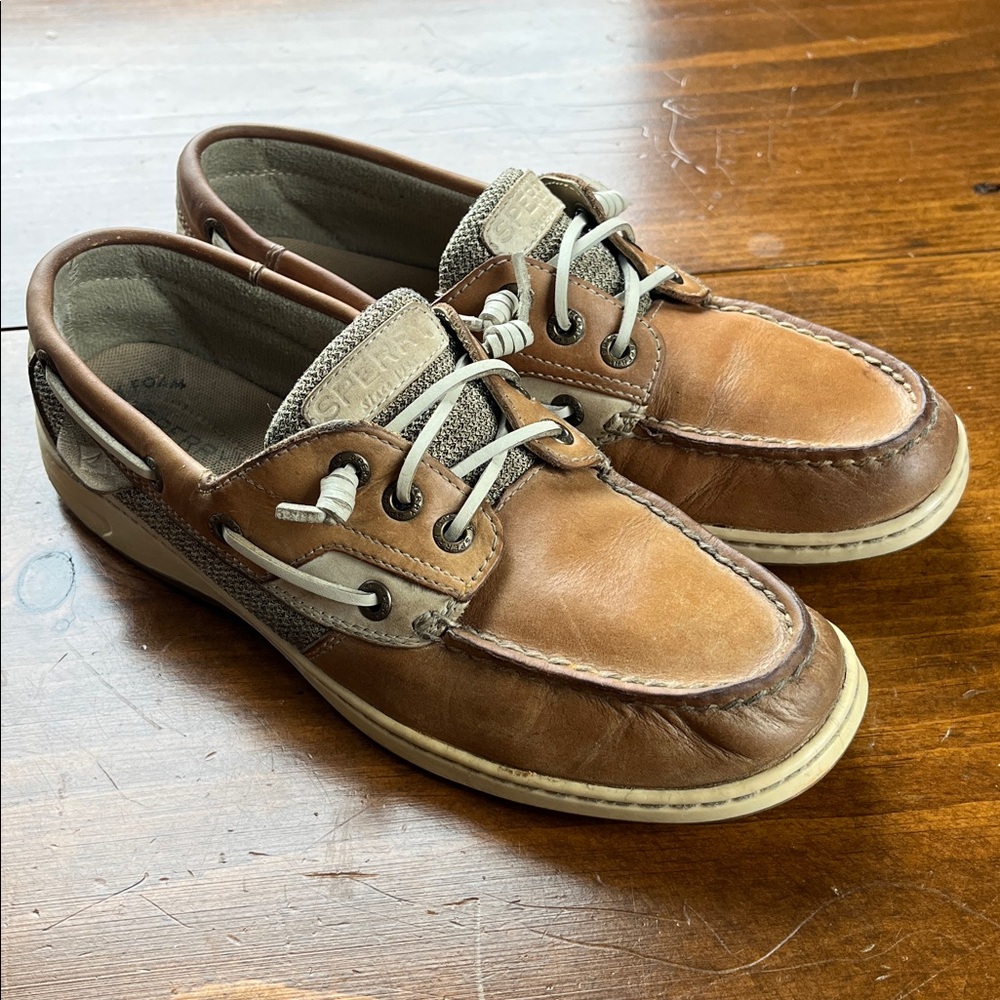 Sperry Topsiders Leather Boat Shoe - Sz 8